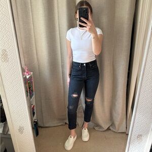 Women's Distressed Levi’s 501 Jeans